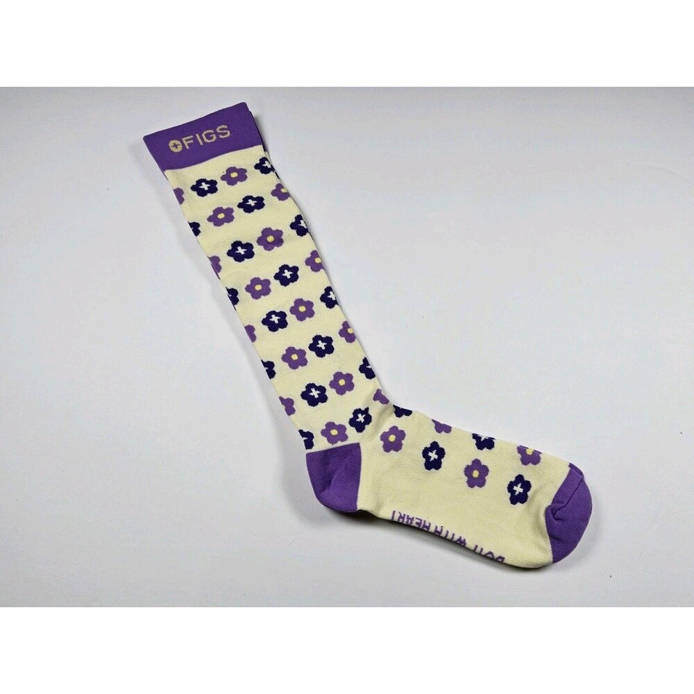 FIGS Compression Do It With Heart Nurse Medical Socks Size L